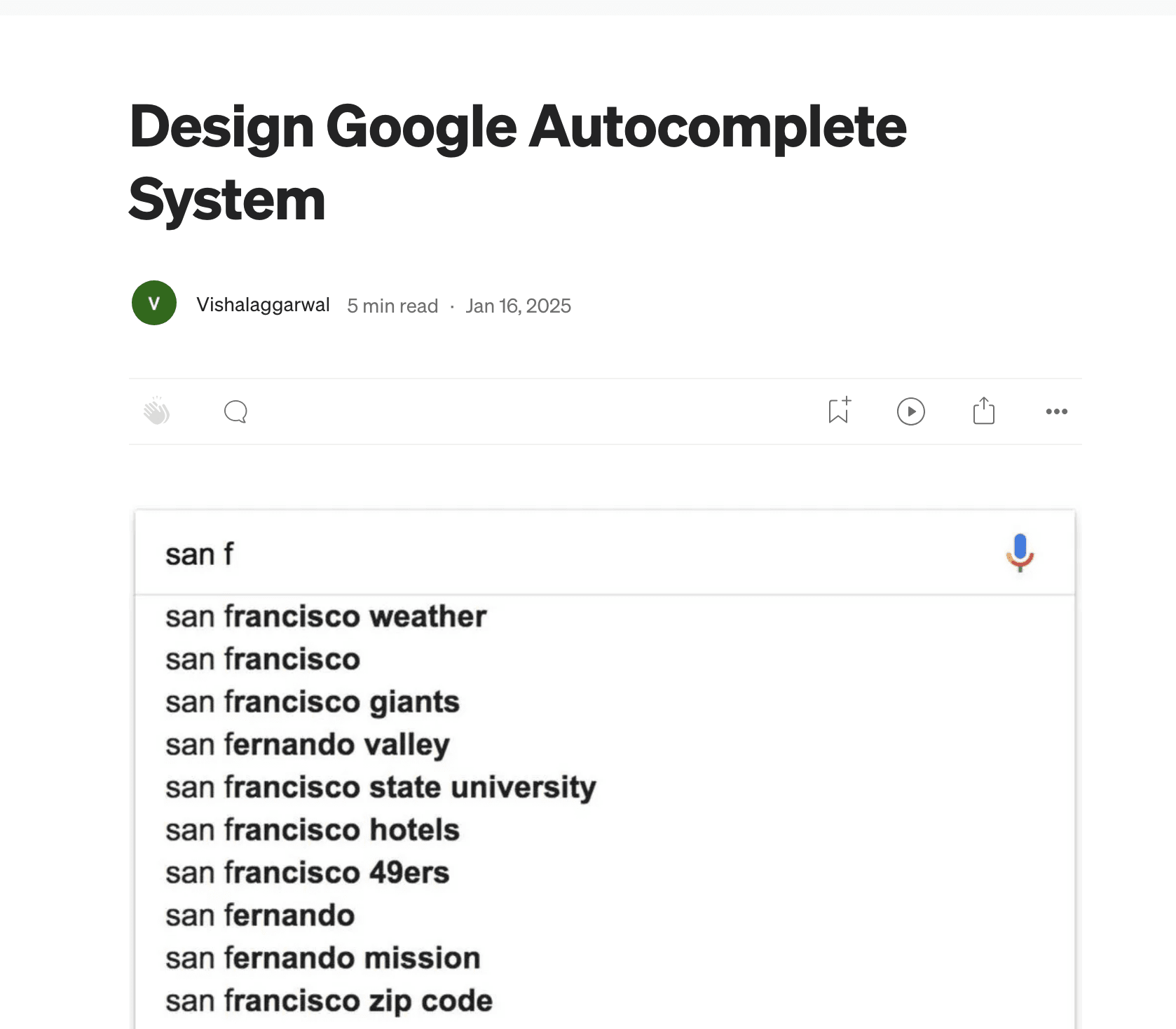 Design Google Autocomplete System