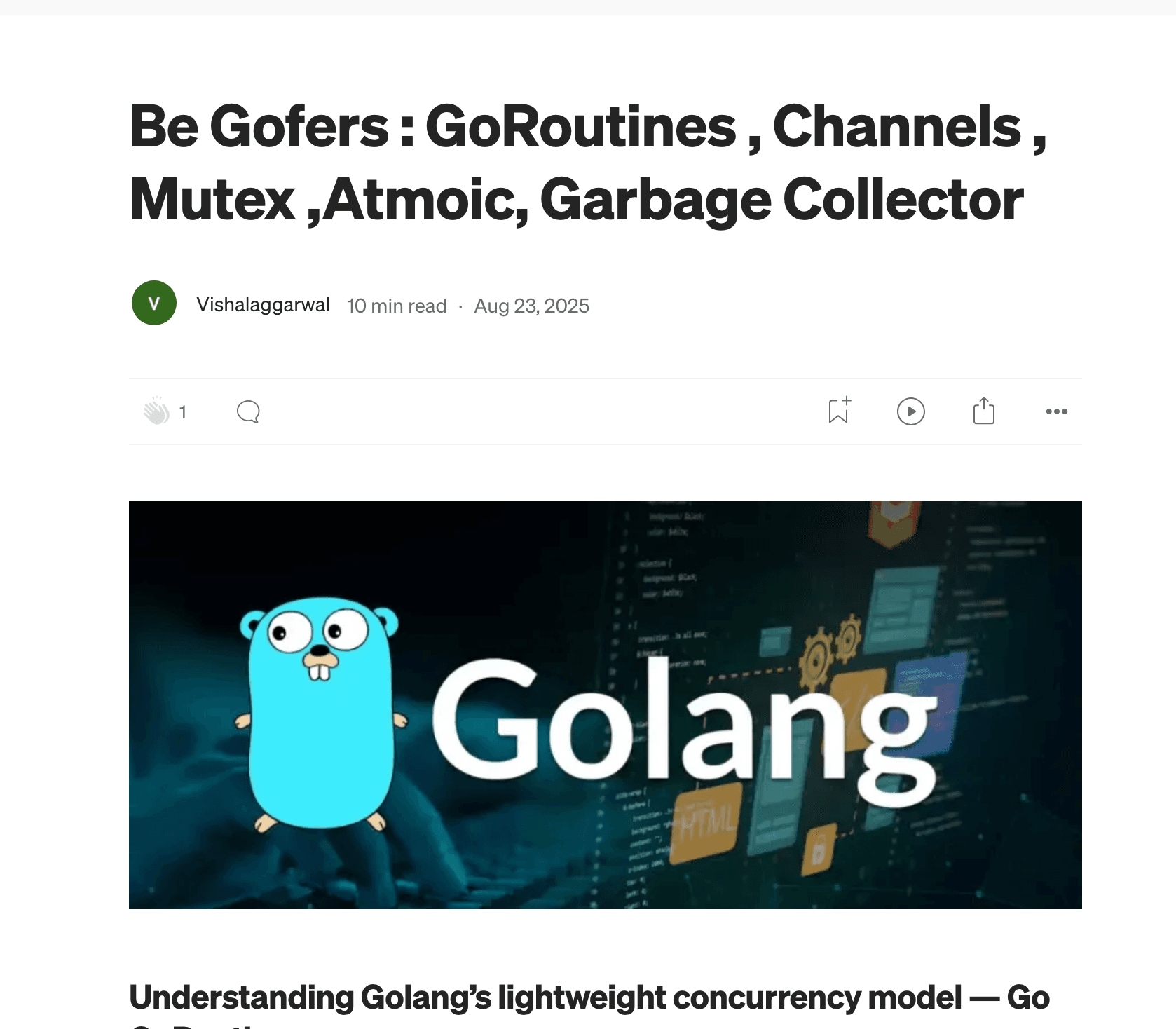 Go: Goroutines, Channels, Mutex, Atomic & Garbage Collector