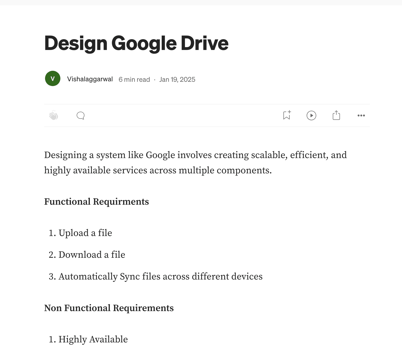 Design Google Drive