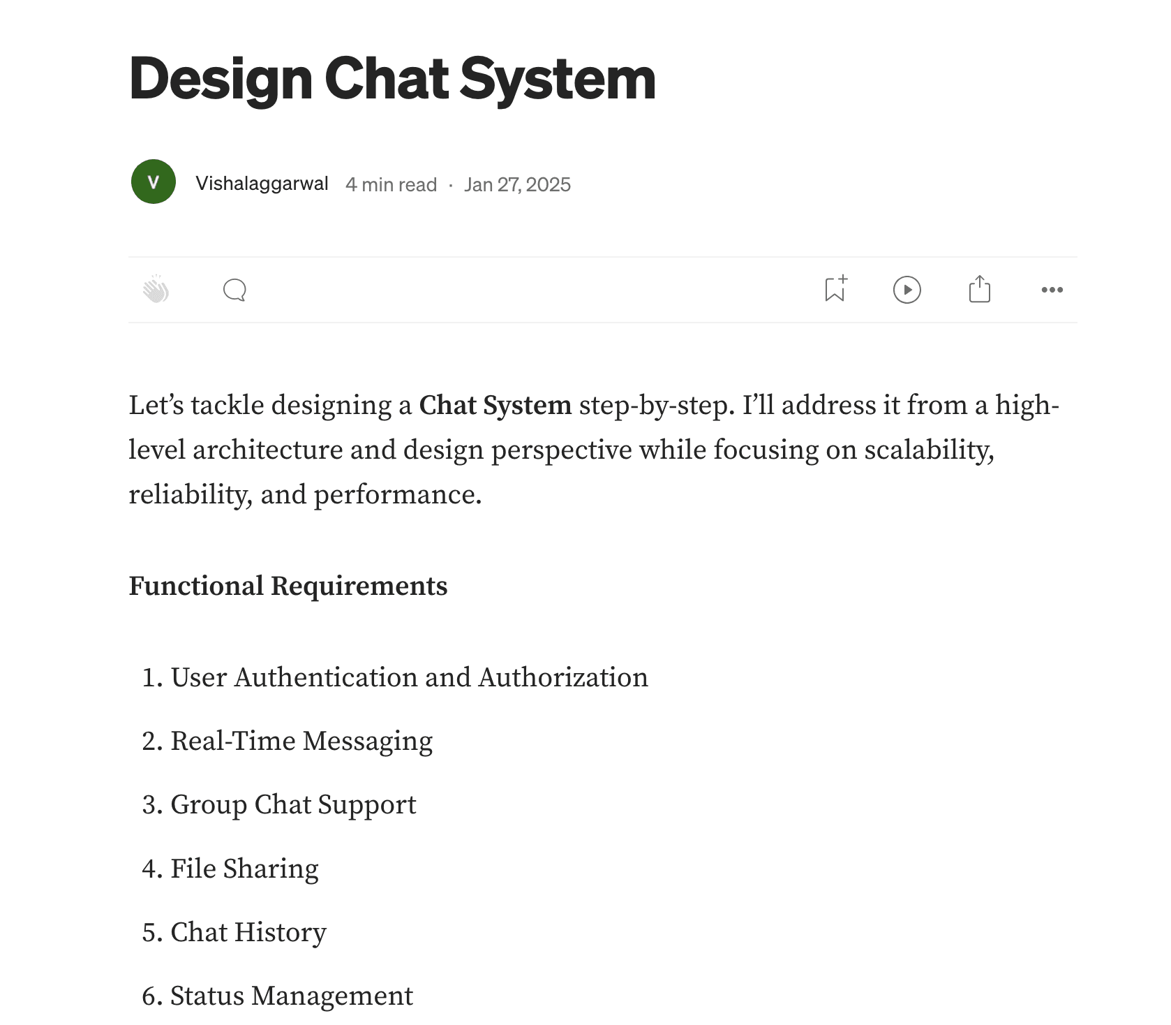 Design a Chat System