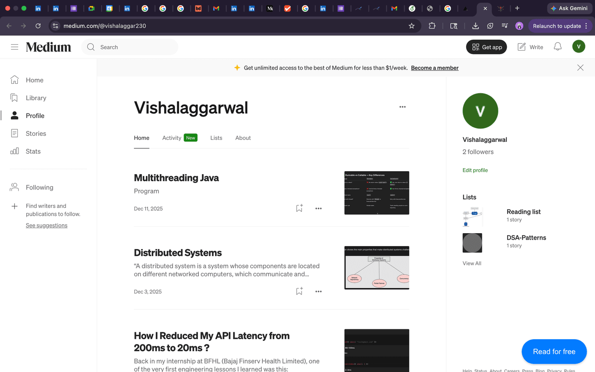 Technical Blogs on Medium
